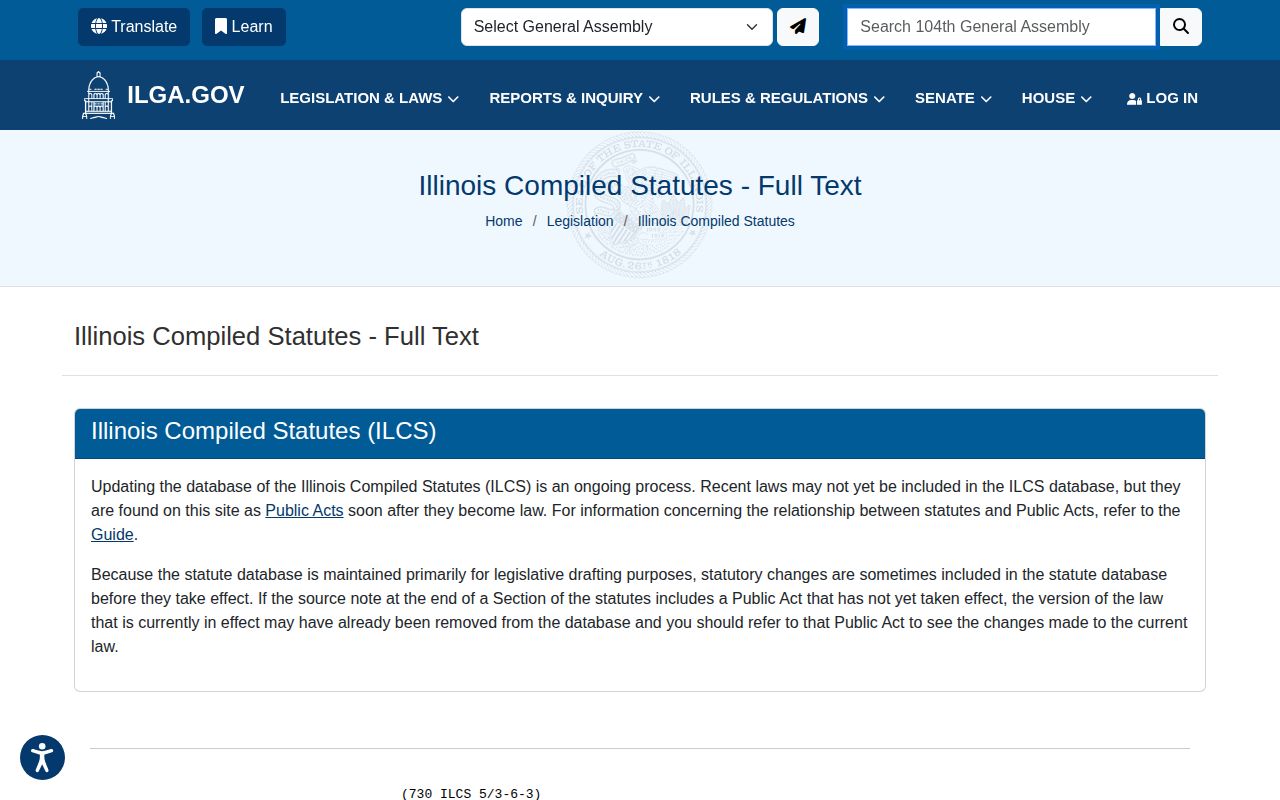 Logan County inmate release date Illinois sentence credit statute